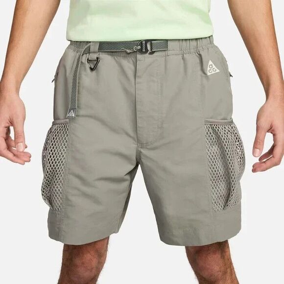 Nike ACG Snowgrass Cargo Trail Shorts Dark Stucco Men's Large DV9405 053 NEW - Picture 1 of 15